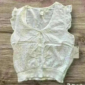 NWT Molly Jane White Top Size Small